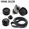 Image de Jeu De Courroies Trapézoïdales Poly Skf Vkma36138 Dacia;Nissan;Renault
