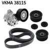 Image de Jeu De Courroies Trapézoïdales Poly Skf Vkma38115 Mercedes-Benz