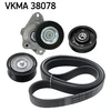 Image de Jeu De Courroies Trapézoïdales Poly Skf Vkma38078 Mercedes-Benz