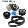 Image de Jeu De Courroies Trapézoïdales Poly Skf Vkma32118 Fiat