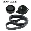 Image de Jeu De Courroies Trapézoïdales Poly Skf Vkma31124 Seat;Volkswagen