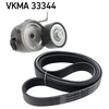 Image de Jeu De Courroies Trapézoïdales Poly Skf Vkma33344 Citroen;Ds;Fiat;Opel;Peugeot;Toyota