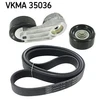 Image de Jeu De Courroies Poly Trapézoïdales Skf Vkma35036 Chevrolet;Opel;Saab