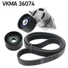 Image de Jeu De Courroies Trapézoïdales Poly Skf Vkma36074 Nissan;Opel;Renault