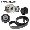 Image de Jeu De Courroies Poly Trapézoïdales Skf Vkma38148 Mercedes-Benz