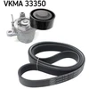 Image de Jeu De Courroies Trapézoïdales Poly-V Skf Vkma33350 Citroen;Ds;Fiat;Opel;Peugeot;Toyota;Vauxhall