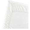 Image de Drap housse blanc pur pour lit parapluie