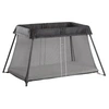 Image de Lit parapluie Light Noir + Drap housse blanc