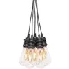 Image de Konstsmide Système de guirlandes de terrasse à LED, rallonge pour 2351-800, 10 diodes de couleur ambre, extérieur, Câble noir - 2352-800 en occasion ou reconditionné