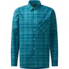 Image de Haglöfs - Virke Flannel Shirt - Chemise homme Mountain Teal / Deep Teal - XL