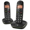 Image de Lot de 2 Téléphones Fixe Senior DECT Son Amplifié PhoneEasy 100W Duo Doro Noir
