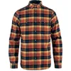 Image de Fjällräven - Singi Heavy Flannel Shirt - Chemise homme Autumn Leaf / Dark Navy - XL