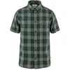 Image de Fjällräven - Övik Travel Shirt SS - Chemise homme Dark Navy / Patina Green - XL