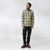 Image de Fjällräven - Övik Lite Flannel Shirt - Chemise homme Laurel Green / Chalk White - XXL