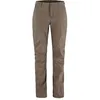Image de Fjällräven - Abisko Hybrid Trail Trousers - Pantalon randonnée femme Suede Brown - EU 50 - Regular