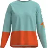 Image de Poc - Motion Air L/S Jersey - Maillot VTT femme Lazurite Blue / Carnelian Orange - L