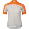 Image de Poc - Essential Road Logo Jersey - Maillot vélo femme Zink Orange / Granite Grey - XS