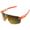 Image de Poc - Elicit Cat 2 - Lunettes vélo Fluorescent Orange Translucent - Clarity Road Partly Sunny Gold Cat 2
