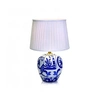 Image de Lampe de table GÖTEBORG bleue et blanche 1 ampoule