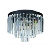 Image de Plafonnier en cristal VENTIMIGLIA Noir 4 ampoules