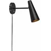 Image de Applique murale PEAK Noire 1 ampoule