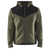 Image de Veste tricotée avec Softshell vert foncé/noir TM - BLÅKLÄDER - 594025364199M