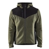 Image de Veste tricotée BLAKLADER Softshell - Vert foncé/Noir - 594025364199XL