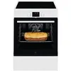 Image de SurroundCook LKI64890BW - Cuisinière - pose libre - largeur : 59.6 cm - profondeur : 60 cm - hauteur : 85 cm - avec système auto-nettoyant - blanc