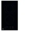 Image de LHR3233CK - Vitrocéramique - 2 plaques de cuisson - Niche - largeur : 27 cm - profondeur : 49 cm - sans cadre - noir