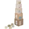 Image de Cube d'activité empilables 1-5 nature JaBaDaBaDo Beige 12x12x63 cm 135-007-131
