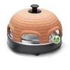Image de EMERIO Four à pizza, PIZZARETTE l'original, dôme en terre cuite fait à la main, design breveté, pour mini pizza, vrai plaisir en famille pour 6 personnes, terre cuite orange/noir, PO-115984 en occasion ou reconditionné