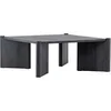 Image de - Table basse carré Rogaland marron foncé