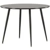 Image de Table à manger Plaza ronde 100 cm MDF Acier Noir