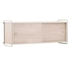 Image de - Etagère murale 2 portes 48 x 122 cm Paris blanc