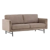 Image de Canape dangle droit fixe Sky 3 places en velours marron