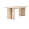 Image de Table de repas 110 x 120 cm Tyresö Bois blanchi