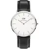 Image de Daniel Wellington Montres Montre Daniel Wellington DW00100020 - Montre Cuir Noire Homme