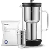 Image de Aarke Purifier, carafe filtrante 1,2 L / 5 tasses en verre et acier inoxydable   avec un sac de recharge de filtre Pure en occasion ou reconditionné