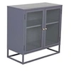 Image de - Buffet 2 portes en acier Bakal gris