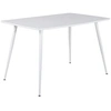 Image de - Table de repas en MDF et acier 120 x 80 cm Polar blanc