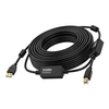 Image de - Câble USB - USB (M) pour USB type B (M) - USB 2.0 - 10 m - rappel actif en ligne - noir