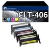 Image de 123CONSOMMABLES - P406C - Toner Compatible avec Samsung Xpress C460W CLX 3300 3305 3305W C467W CLT-406S (Noir/Cyan/Magenta/Jaune)