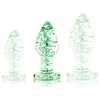 Image de Plug en verre phosphorescent BUTT GLOW M 7 x 3.2cm