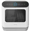 Image de EVVO Lave-vaisselle compact et sans installation, pour bureau ou comptoir, 2 services, 6 pogrammes, séchage supplémentaire, programme ECO, programme automatique, programmable, Mini D Trip 2 (blanc) en occasion ou reconditionné
