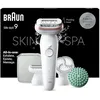 Image de Braun Epilateur Electrique Pour Femmes Silk-épil 9 9-080, Tête Flexible 360° Pour Epilation Facile, Etanche, Sans Fil, Avec Tête De Rasoir, Brosse Exfoliante Et Sabot Tondeuse, Kit De Spa Tout-En-Un en occasion ou reconditionné