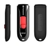 Image de Cle usb 2.0 transcend jetflash 590 - 16go noir rouge ts16gjf590k