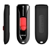 Image de Cle usb 2.0 transcend jetflash 590 - 64go noir rouge ts64gjf590k