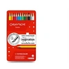 Image de Boîte métal de 12 crayons de couleurs aquarellables Swisscolor -