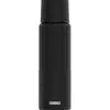 Image de SIGG - Gourde Isotherme 750 ml - Thermo Flask Gemstone IBT Obsidian - Avec Tasse - Pour Randonnée & Camping - Étanche & Légère - Sans BPA - Acier Inoxydable 18/8 - Noir en occasion ou reconditionné