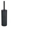 Image de brosse wc avec support acier akira noir mat